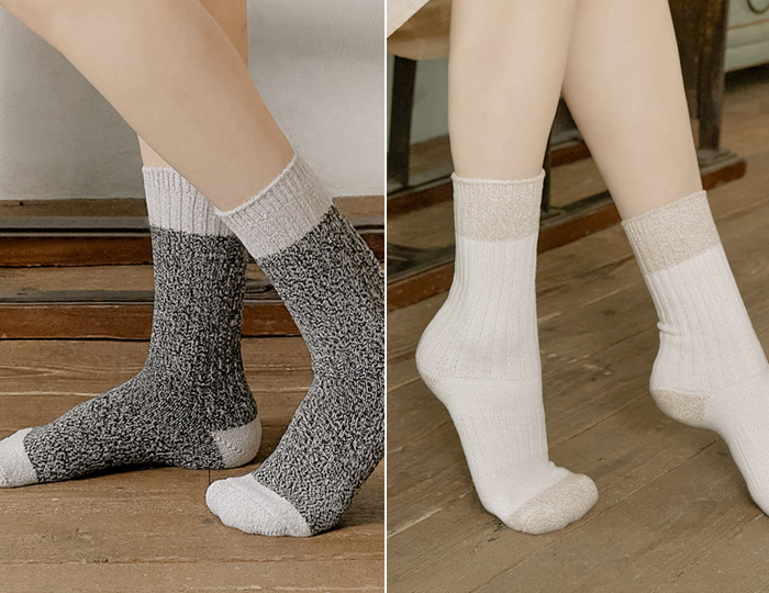 <b>Bile exploration color combination socks</b>
