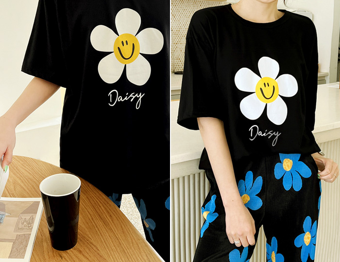 <b>Egg Flower Box Short T shirts</b>