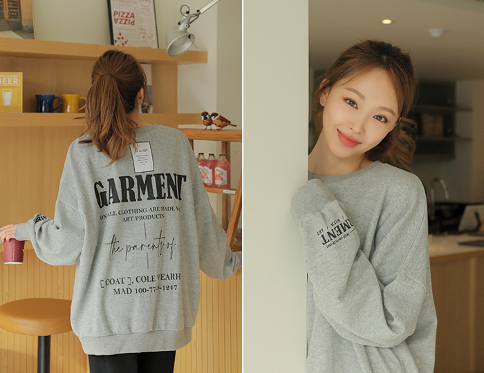<b>Wither Labels loose long sweatshirt</b>