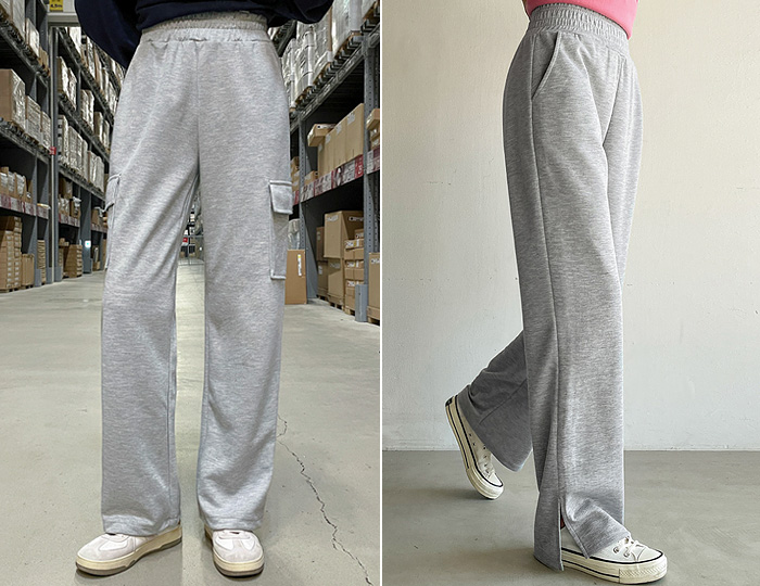 <b>2 types of wide training pants according to height</b>
