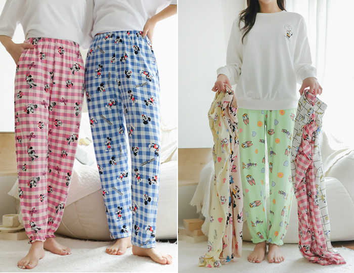 <b>2 types of Character Peach pajama pants for you and me</b>