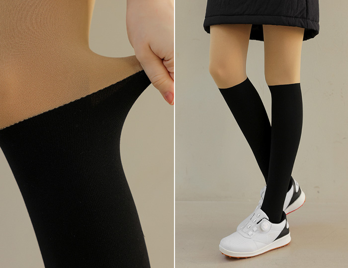 <b>[Golf] Hip-up napping color combination stockings</b>