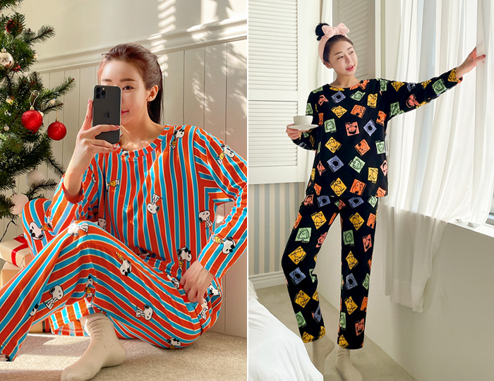 <b>[SET] Stay at home! Ultra Peach napping Pajama Set</b>