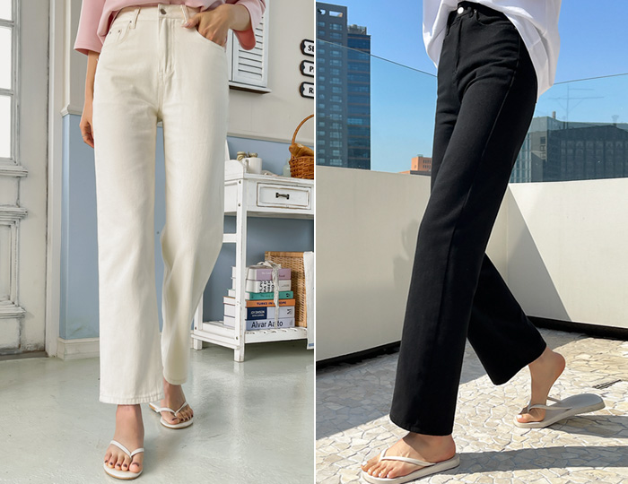 <b>Basic Cotton Wide Pants for each height</b>