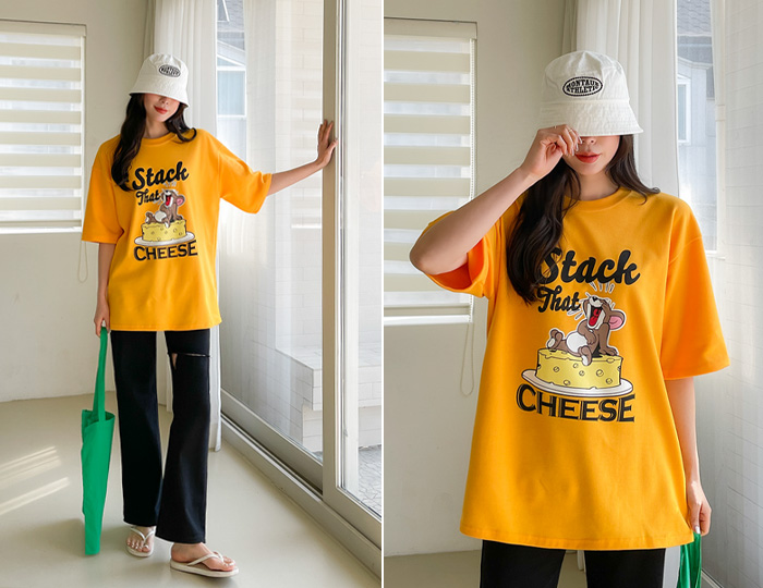 <b>Cheese Squeak Box Long Short T shirts</b>