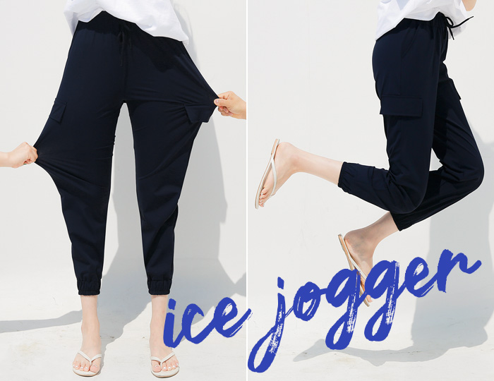 <b>Ice 8.5 biscuit jogger banding pants</b>  