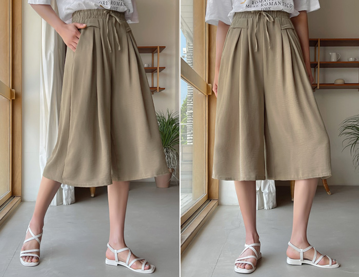 <b>Cooler Wrinkle Free Banding Skirt Pants</b>