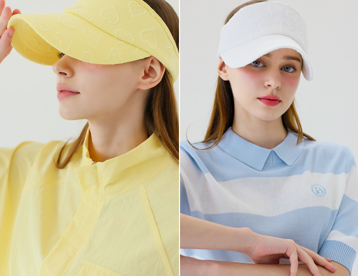 <b>[Golf] Love embroidery sun-cap</b>