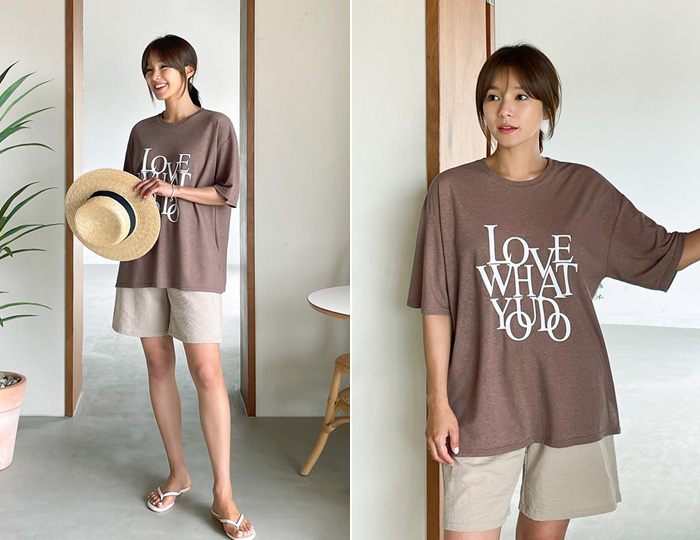 <b>Love You Cool Linen Box Short T shirts</b>