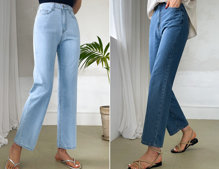 <b>Summer light semi-wide denim</b>