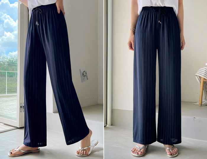 <b>line so cool wide banding pants</b>